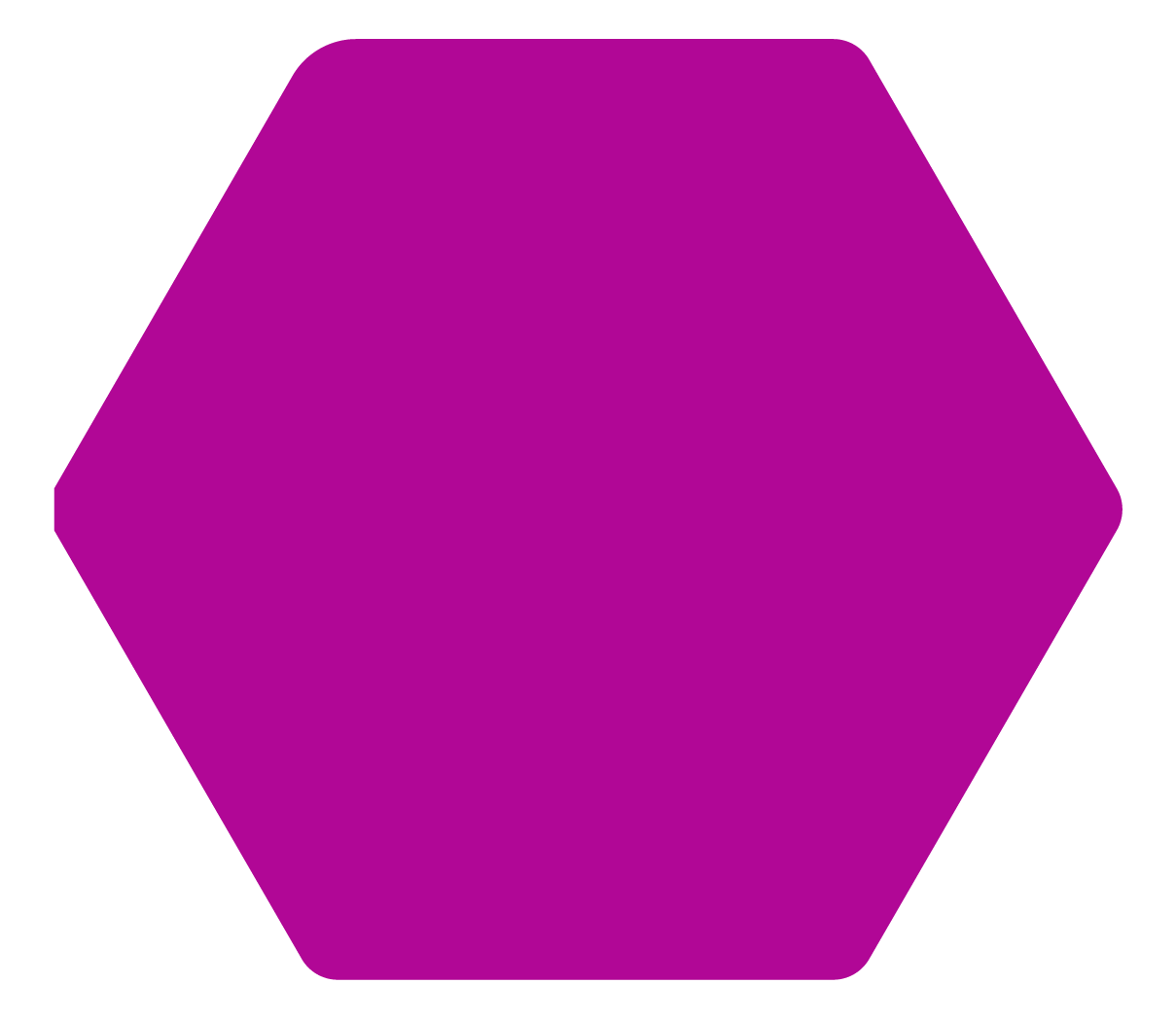 magenta hexagon
